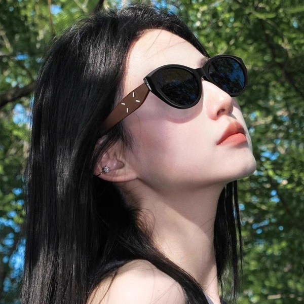 素颜时尚网红猫眼墨镜女高级感男女款防紫外线新款户外太阳眼镜潮