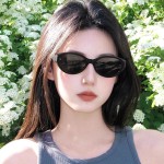 素颜时尚网红猫眼墨镜女高级感男女款防紫外线新款户外太阳眼镜潮