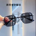 新款感光变色太阳镜男偏光高端时尚达人代发防紫外线墨镜高级感