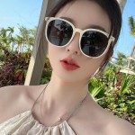 2025网红显脸小高级感眼镜防晒时尚夏季户外墨镜街拍潮流太阳镜女