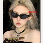 街拍防紫外线韩版开车复古太阳镜男女款韩版新款防晒批发猫眼墨镜