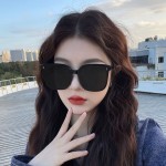 街拍防紫外线韩版开车复古太阳镜男女款韩版新款防晒批发猫眼墨镜