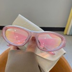 y2k千禧风粉紫色墨镜女高级感拍照欧美式太阳眼镜时尚复古太阳镜