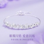 紫藤花微笑手链女时尚轻奢风手环网红简约气质手饰品