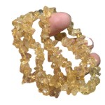 福利天然巴西黄水晶随形手链招米米不规则水晶饰品手串批发