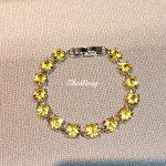 轻奢手链满百搭感手环彩色宝石彩钻钻多宝小众彩宝设计手链女