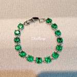 轻奢手链满百搭感手环彩色宝石彩钻钻多宝小众彩宝设计手链女