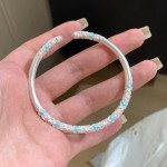 【精工】「花间棠」描金春樱金缕樱花手镯女手工开口手饰手环饰品