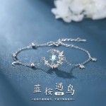 蓝桉树与鸟手链女网红新爆款轻奢高级感手饰品送女友生日纪念礼物