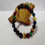 三色虎眼石金虎眼三彩虎眼石红虎眼黄虎眼石彩虎眼石手链手串