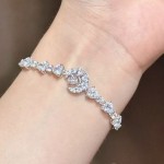 范家白铜带LOGO鞠婧祎明星同款白铜电镀工艺幻梦心月相伴手链