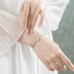 新中式国潮风仿玉髓平安扣手链配饰女轻奢小众高级设计感