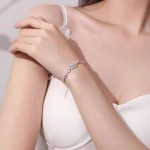 新款桔梗花手链轻奢小众高级感简约时尚手饰一件代发批发送礼物