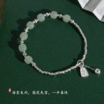 不规则碎银几两手链新款无事牌福牌转运珠新中式国风复古小众设计