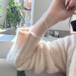 韩版简约不规则银坨坨ins手链女时尚弹力轻奢小众精致闺蜜手饰