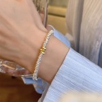 新中式碎银子奶酪圆形手串女轻奢小众精致爆款高颜值手链直播热销