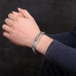 烟雨招财进宝路路通复古流行男士个性滚筒转动金钱貔貅手链