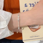 碎冰冰银海蓝宝海星珍珠手链夏天叠戴手饰女款2025新款高级感配饰