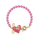 厂家直销批发西太后Vivienne薇薇安土星镶钻爱心贝母珍珠手链女款