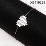 轻奢钛钢镀金手链女款满钻8字蝴蝶结几何时尚百搭高级感手饰
