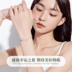 轻奢四叶草手链女莫桑钻镶嵌白铜电镀时尚轻奢一件代发跨境专供