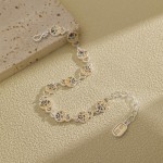 银美饰品描金珐琅彩宝相花葫芦手链轻奢高级感新中式送情侣配饰