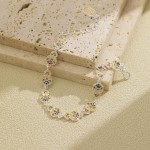 银美饰品描金珐琅彩宝相花葫芦手链轻奢高级感新中式送情侣配饰