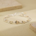 银美饰品描金珐琅彩宝相花葫芦手链轻奢高级感新中式送情侣配饰
