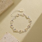 银美饰品描金珐琅彩宝相花葫芦手链轻奢高级感新中式送情侣配饰
