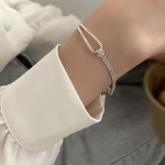 清冷打结手链女轻奢ins小众简约设计夏天半镯半链手饰小红书同款