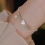 白铜好运连连碎碎平安手链配饰女轻奢小众高级设计感精致一件代发