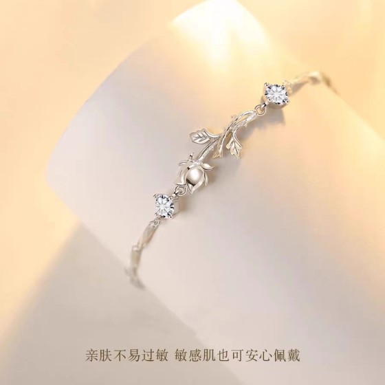 网红同款热销小王子与玫瑰花手链情侣女轻奢高级感情人节生日礼物