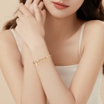 锦鲤平安扣手链女款轻奢小众设计感仿和田玉手串情人节礼物