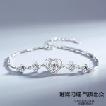 2025直播爆款两克拉公主方包仿莫桑石手链女士小众百搭气质手串手
