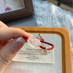 天然白玉髓趴趴兔手绳女新中式可爱百搭兔子手链小众简约配饰手串