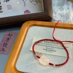 天然白玉髓趴趴兔手绳女新中式可爱百搭兔子手链小众简约配饰手串
