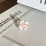 爆款文艺风晕染渐变珐琅花朵戒指女时尚设计感气质轻奢百搭食指戒