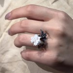 「黑白曼陀罗」双相情感障碍戒指法式简约百搭高级感指环食指戒女