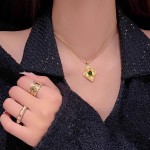 中古vintage祖母绿钻戒 布契拉丝红刚玉双金色潮戒指女轻奢高级感