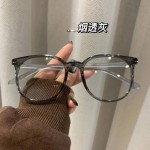 超轻大框眼镜女款无度数高清防蓝光平光镜精致眼镜框女高级感