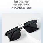 复古潮男双梁墨镜多边形金属太阳镜百搭潮眼镜