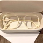 高级感多边形眼镜女款防蓝光平光镜素颜神器眼镜框架