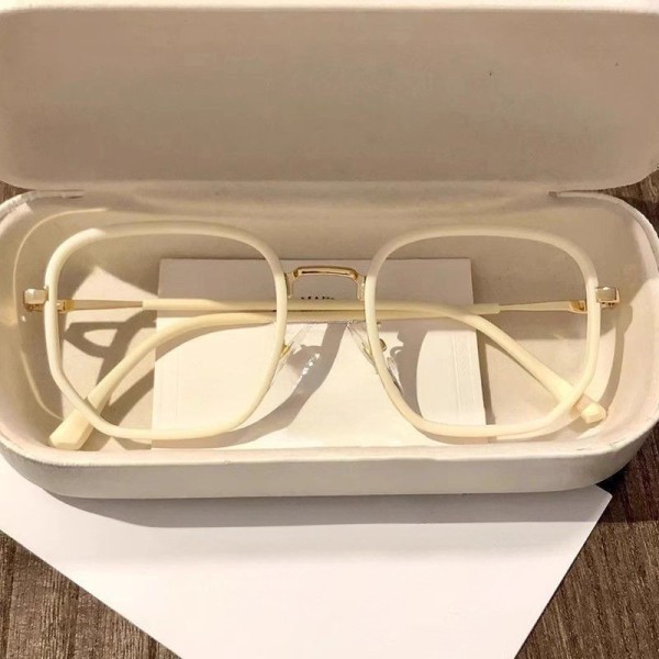 高级感多边形眼镜女款防蓝光平光镜素颜神器眼镜框架