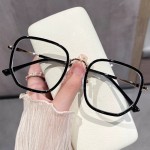 高级感多边形眼镜女款防蓝光平光镜素颜神器眼镜框架