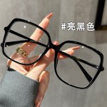 大框大脸显瘦黑框眼镜女早八高颜值素颜神器眼镜架