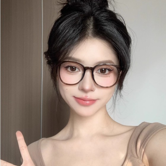 韩系超轻防蓝光眼镜框学生女大框眼镜大脸显瘦抖音直播