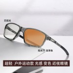 新款变色眼镜时尚简约黑框框架眼镜防蓝光素颜眼镜潮