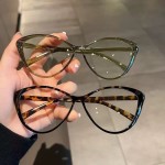 新款欧美眼镜辣妹百搭时尚黑框猫眼镜框防蓝光跨境网红