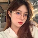 学生韩版眼镜女抗防蓝光高清网红高颜值素颜圆脸显脸小平光镜