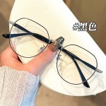 学生高颜值眼镜女文艺素颜圆脸防蓝光高级感框架眼镜眼镜框男